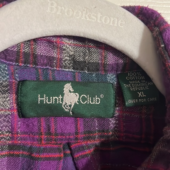 Gently loved purple flannel, button up size XL - Picture 3 of 16